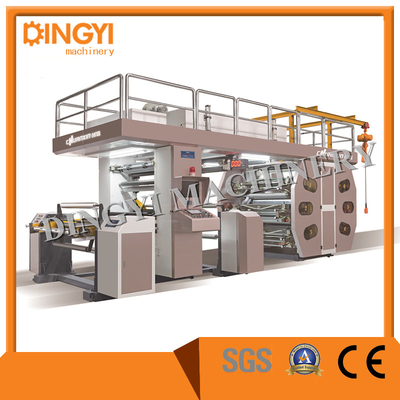 760MM Foil PVC UV Stack Enam Warna Mesin Cetak Ci Flexo Kecepatan Tinggi