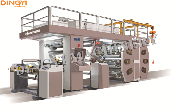 150m Min Label Plastic Film 6 Warna Mesin Cetak Ci Flexo